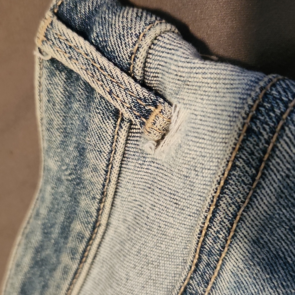 Guess Zip Split Jean Skirt - Picture 10 of 11